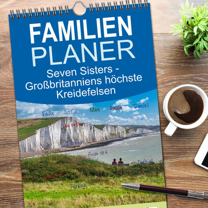Seven Sisters - Großbritanniens höchste Kreidefelsen (CALVENDO Familienplaner 2026)