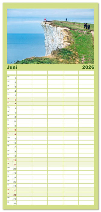 Seven Sisters - Großbritanniens höchste Kreidefelsen (CALVENDO Familienplaner 2026)