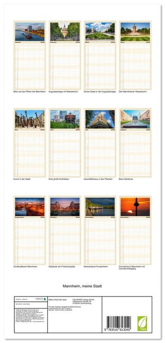 Mannheim, meine Stadt (CALVENDO Familienplaner 2026)