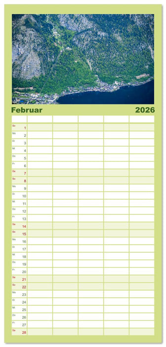 Traumziel Hallstatt in Österreich (CALVENDO Familienplaner 2026)