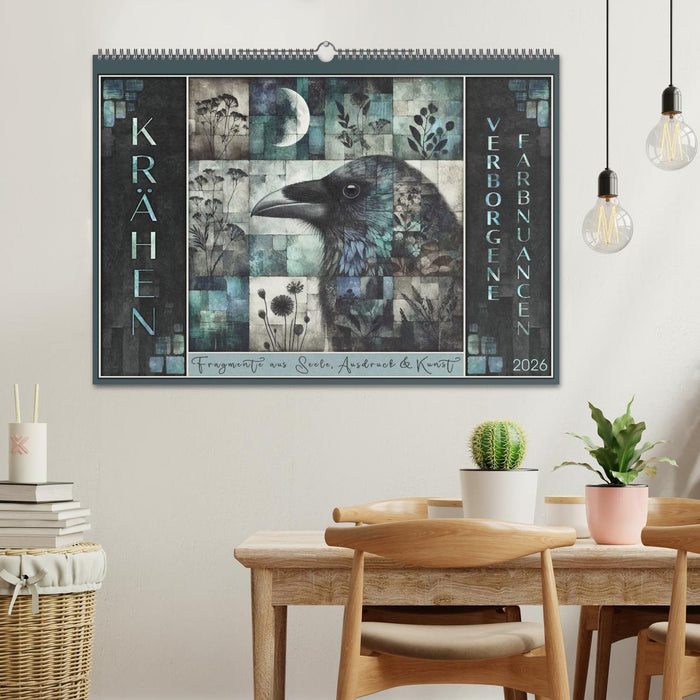 Krähen. Verborgene Farbnuancen. Kunst. (CALVENDO Wandkalender 2026)