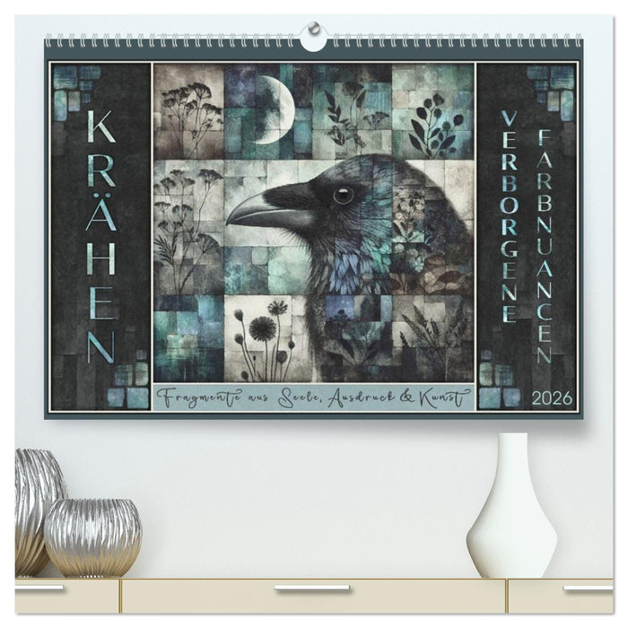 Krähen. Verborgene Farbnuancen. Kunst. (CALVENDO Premium Wandkalender 2026)
