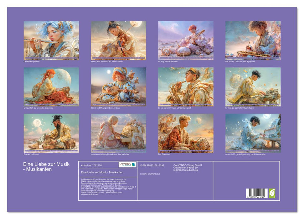 Eine Liebe zur Musik - Musikanten (CALVENDO Wandkalender 2026)