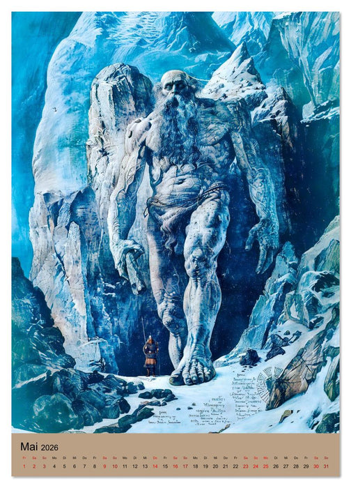 Wikinger - Mythologie - Götter, Runen und Legenden (CALVENDO Wandkalender 2026)