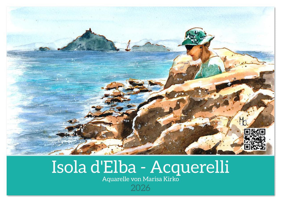 Isola d'Elba - Acquerelli (CALVENDO Wandkalender 2026)