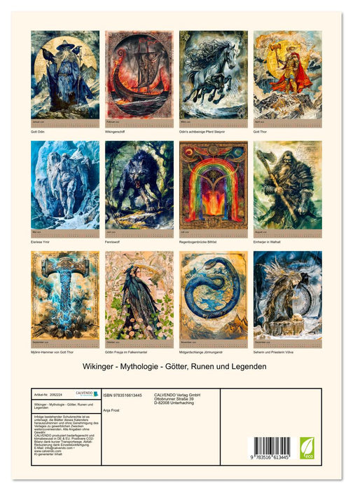 Wikinger - Mythologie - Götter, Runen und Legenden (CALVENDO Premium Wandkalender 2026)