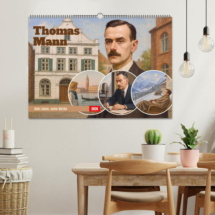 Thomas Mann. Sein Leben, seine Werke (CALVENDO Wandkalender 2026)
