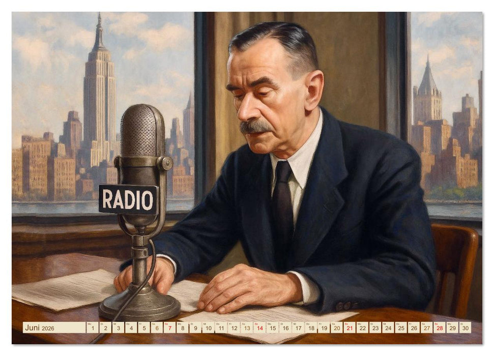 Thomas Mann. Sein Leben, seine Werke (CALVENDO Wandkalender 2026)