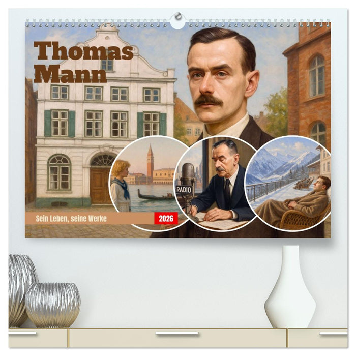 Thomas Mann. Sein Leben, seine Werke (CALVENDO Premium Wandkalender 2026)