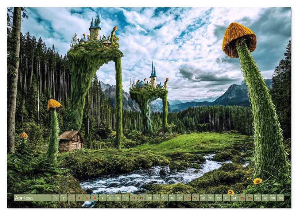 Fantastische Naturvisionen. Wo Gedanken zu Landschaften werden (CALVENDO Wandkalender 2026)