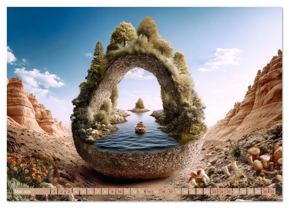 Fantastische Naturvisionen. Wo Gedanken zu Landschaften werden (CALVENDO Wandkalender 2026)