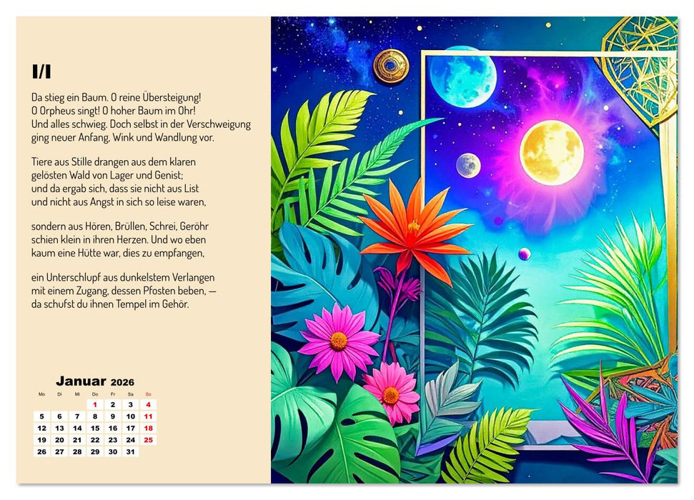 Orpheus' Leier (CALVENDO Wandkalender 2026)