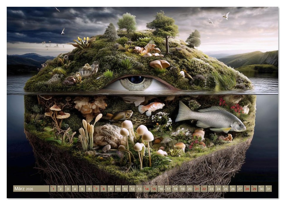 Fantastische Naturvisionen. Wo Gedanken zu Landschaften werden (CALVENDO Premium Wandkalender 2026)