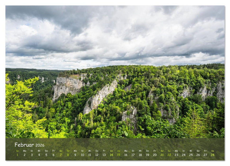 Im Donautal zwischen Beuron und Sigmaringen (CALVENDO Wandkalender 2026)