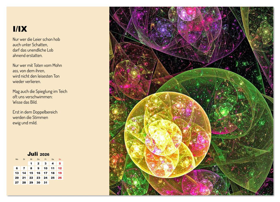 Orpheus' Leier (CALVENDO Premium Wandkalender 2026)