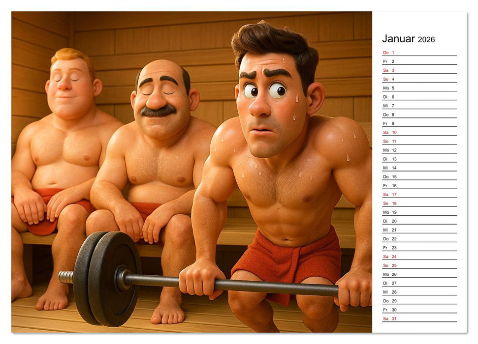Bodybuilding Planer (CALVENDO Wandkalender 2026)