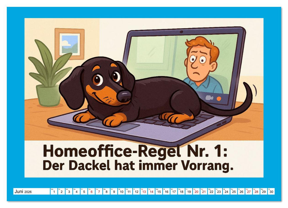 Fehlerfrei. Dackel eben. (CALVENDO Wandkalender 2026)
