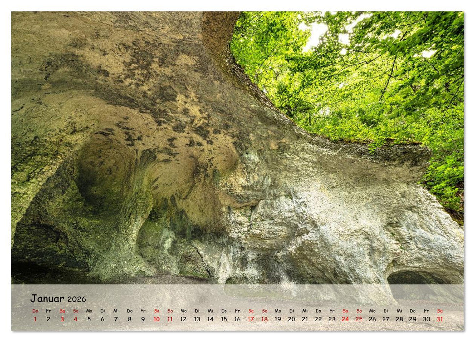 Im Donautal zwischen Beuron und Sigmaringen (CALVENDO Premium Wandkalender 2026)