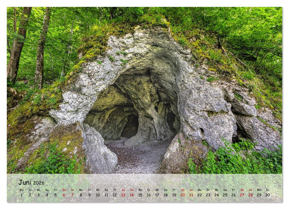 Im Donautal zwischen Beuron und Sigmaringen (CALVENDO Premium Wandkalender 2026)