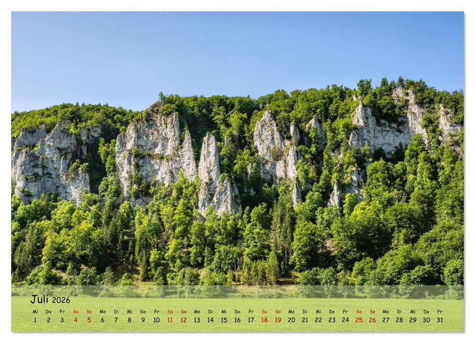Im Donautal zwischen Beuron und Sigmaringen (CALVENDO Premium Wandkalender 2026)