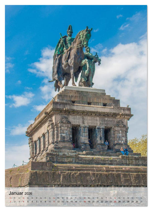 Koblenz - Wo die Mosel den Rhein küsst (CALVENDO Premium Wandkalender 2026)