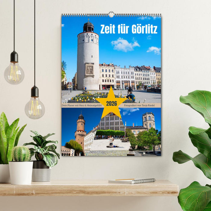 Zeit fuer Goerlitz-Planer – Fuer Herz und Heimatgefuehl (CALVENDO Wandkalender 2026)