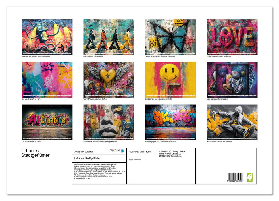 Urbanes Stadtgeflüster (CALVENDO Wandkalender 2026)