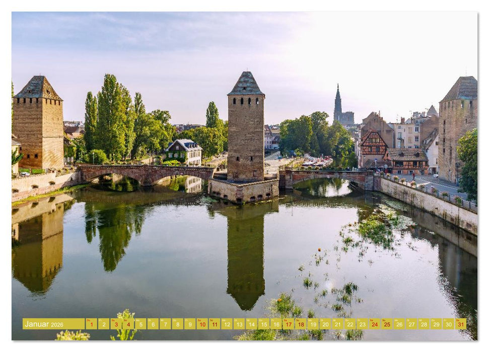 Städtejuwelen Nordfrankreichs. Architektur, Kunst und Flair vom Elsass zur Normandie (CALVENDO Wandkalender 2026)
