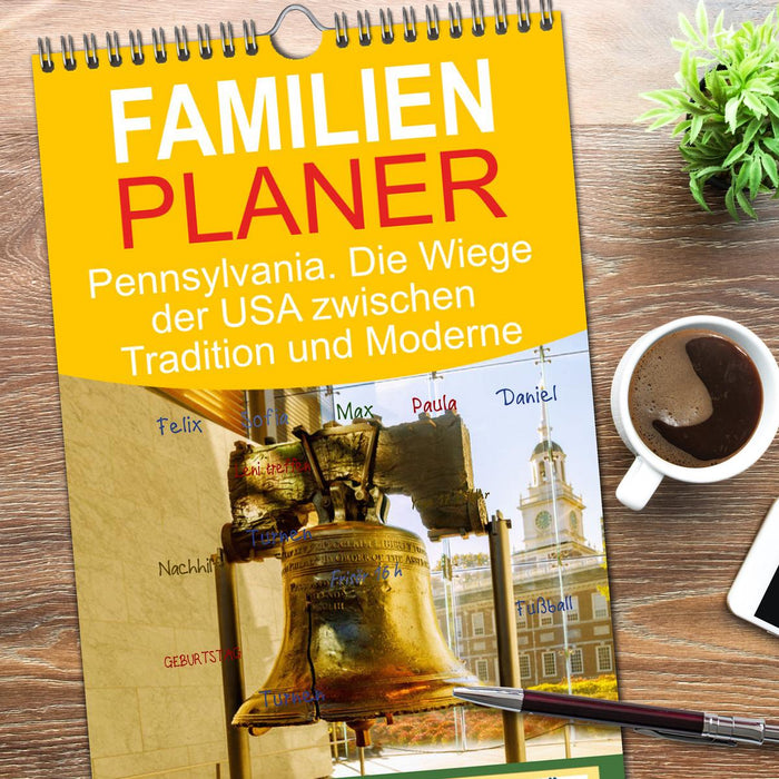 Pennsylvania. Die Wiege der USA zwischen Tradition und Moderne (CALVENDO Familienplaner 2026)