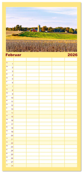 Pennsylvania. Die Wiege der USA zwischen Tradition und Moderne (CALVENDO Familienplaner 2026)