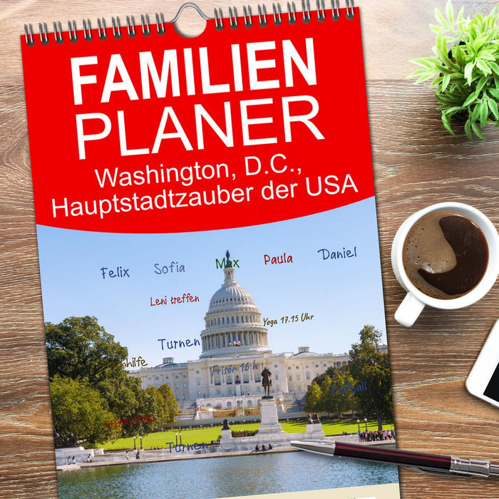 Washington, D.C., Hauptstadtzauber der USA (CALVENDO Familienplaner 2026)