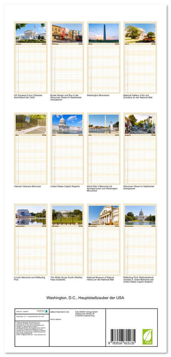 Washington, D.C., Hauptstadtzauber der USA (CALVENDO Familienplaner 2026)