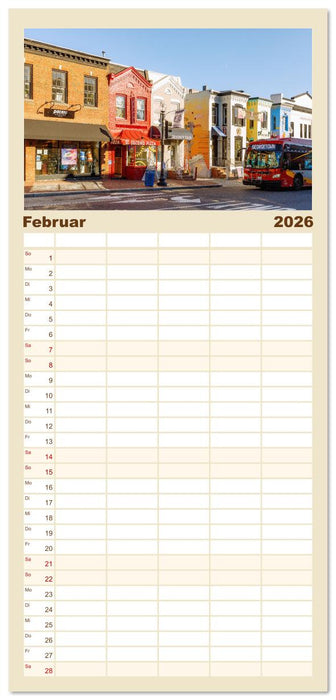 Washington, D.C., Hauptstadtzauber der USA (CALVENDO Familienplaner 2026)