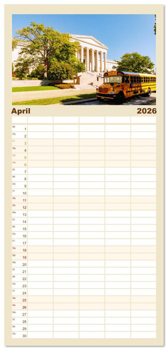 Washington, D.C., Hauptstadtzauber der USA (CALVENDO Familienplaner 2026)