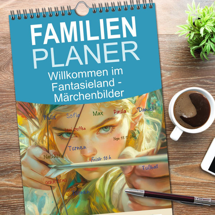 Willkommen im Fantasieland - Märchenbilder (CALVENDO Familienplaner 2026)