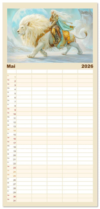 Willkommen im Fantasieland - Märchenbilder (CALVENDO Familienplaner 2026)