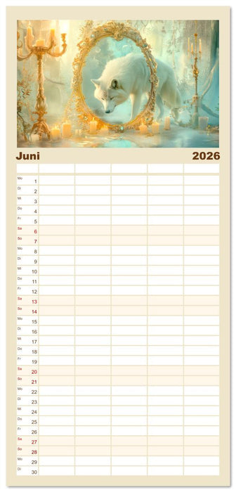 Willkommen im Fantasieland - Märchenbilder (CALVENDO Familienplaner 2026)