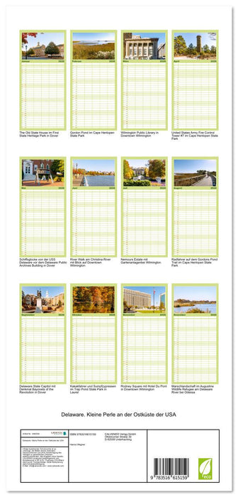 Delaware. Kleine Perle an der Ostküste der USA (CALVENDO Familienplaner 2026)