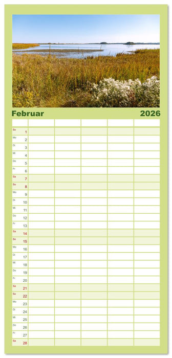 Delaware. Kleine Perle an der Ostküste der USA (CALVENDO Familienplaner 2026)