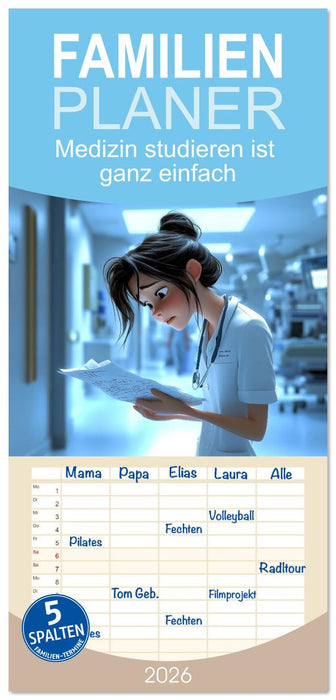 Medizin studieren ist ganz einfach (CALVENDO Familienplaner 2026)