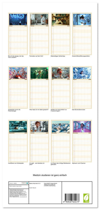 Medizin studieren ist ganz einfach (CALVENDO Familienplaner 2026)