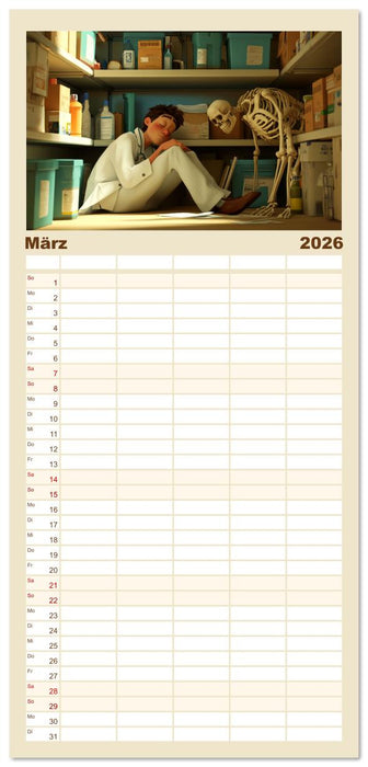 Medizin studieren ist ganz einfach (CALVENDO Familienplaner 2026)