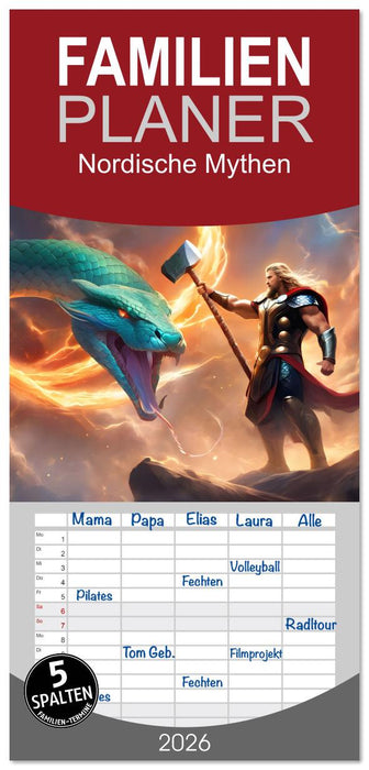 Nordische Mythen (CALVENDO Familienplaner 2026)