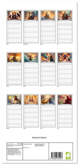 Nordische Mythen (CALVENDO Familienplaner 2026)