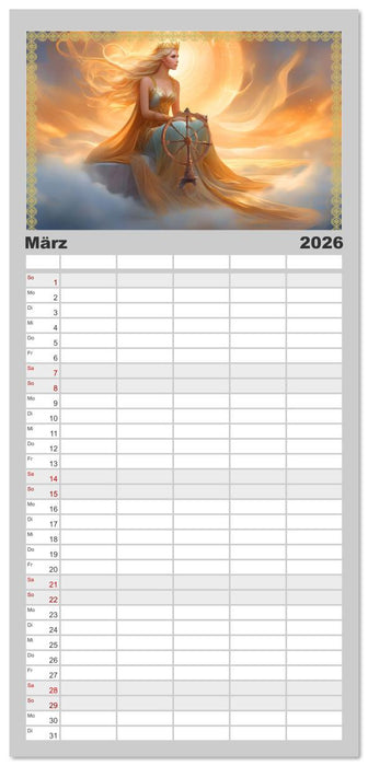 Nordische Mythen (CALVENDO Familienplaner 2026)