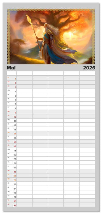 Nordische Mythen (CALVENDO Familienplaner 2026)