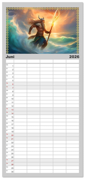 Nordische Mythen (CALVENDO Familienplaner 2026)