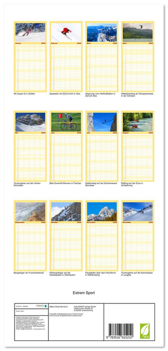Extrem Sport (CALVENDO Familienplaner 2026)