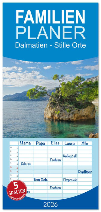 Dalmatien - Stille Orte (CALVENDO Familienplaner 2026)