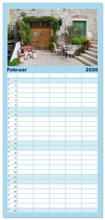 Dalmatien - Stille Orte (CALVENDO Familienplaner 2026)